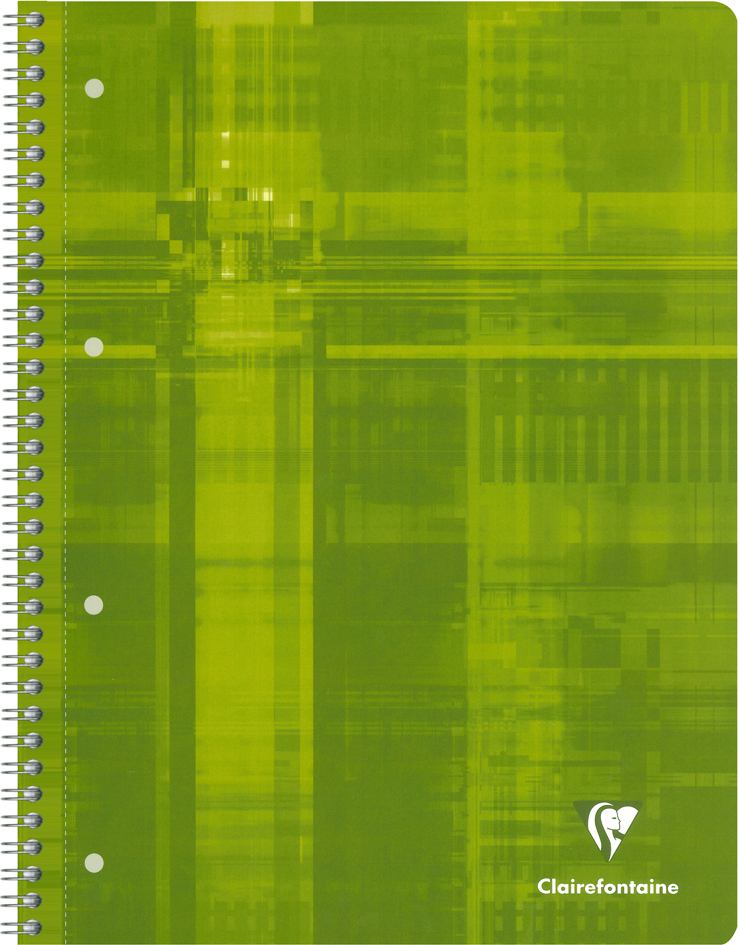 Cahier spiralé, A4, vert