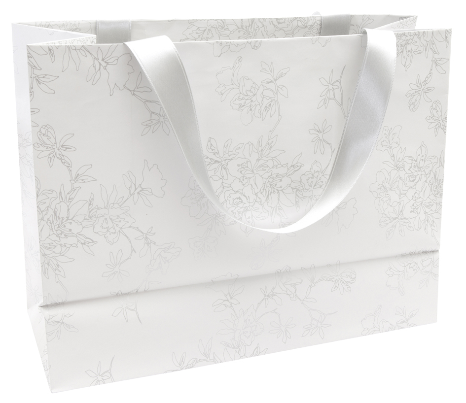Sac cadeau "Premium blanc", grand