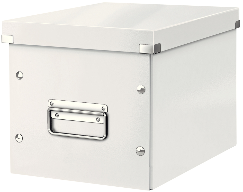 Boîte de rangement Click & Store Cube WOW, blanc