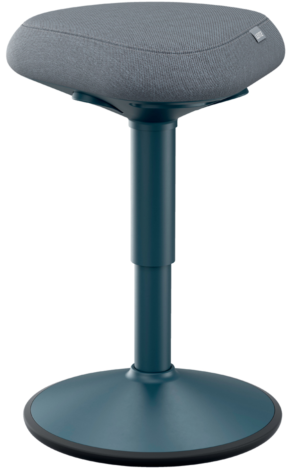 LEITZ Tabouret 'assis' Ergo actif, assise confort,gris foncé