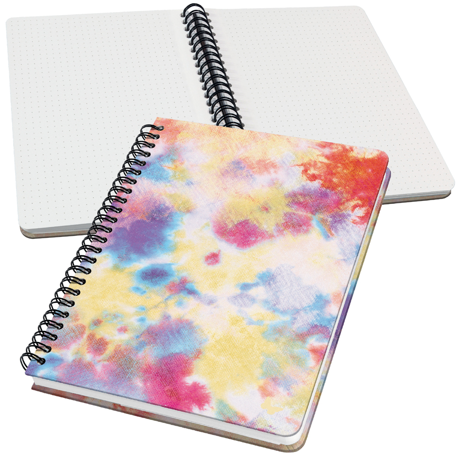 Carnet à spirale Jolie Inspire "Batik Holi", sans texte