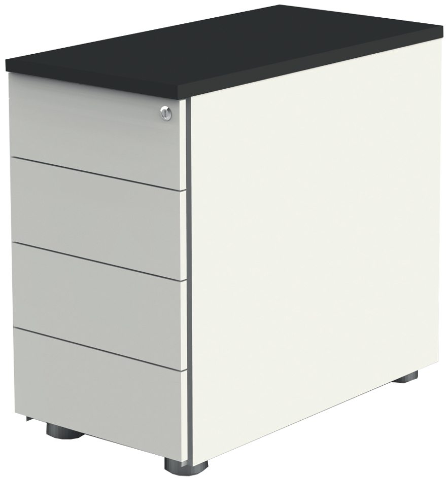 Caisson annexe, blanc / anthracite
