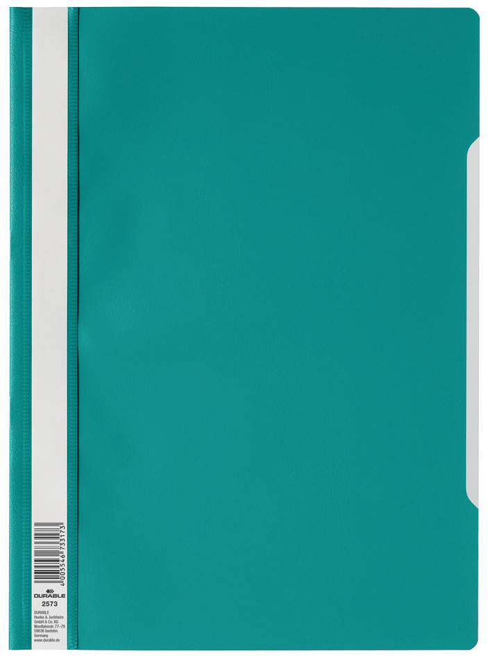 DURABLE Chemise à lamelle, A4, en PP, vert foncé