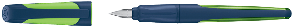 Visuel de référence : stylo plume EASYbuddy, bleu acier / lime