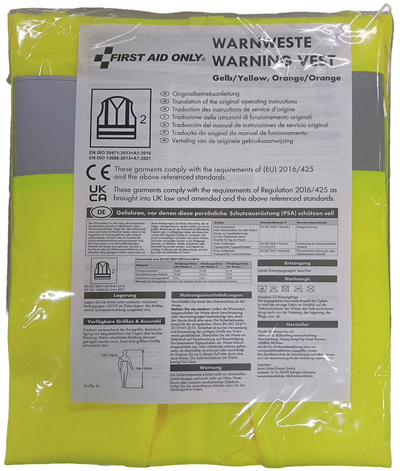 Gilets de sécurité