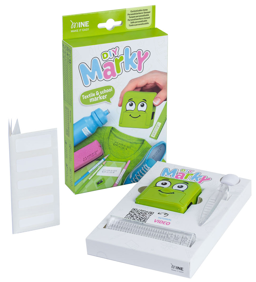 COLOP Set tampon marqueur 'DIY Marky' Printer C20, vert
