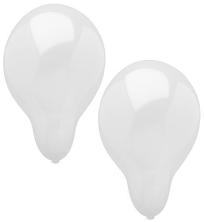 PAPSTAR Ballon de baudruche, diamètre: 250 mm, blanc