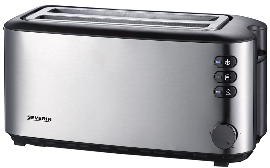 SEVERIN Grille-pain pour 4 tranches AT 2509, inox / noir
