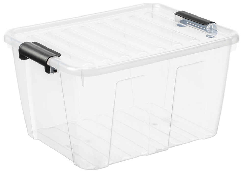 plast team Boîte de rangement HOME BOX, 30 L, transparent