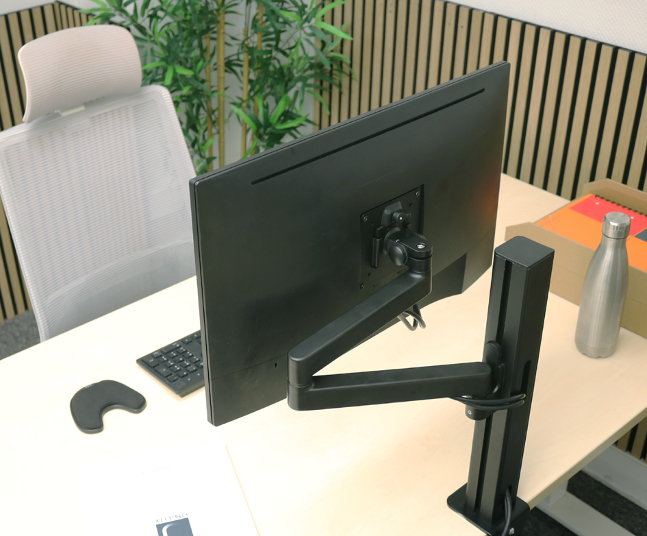 UNiLUX Bras support pour écran AXIO, pince, noir