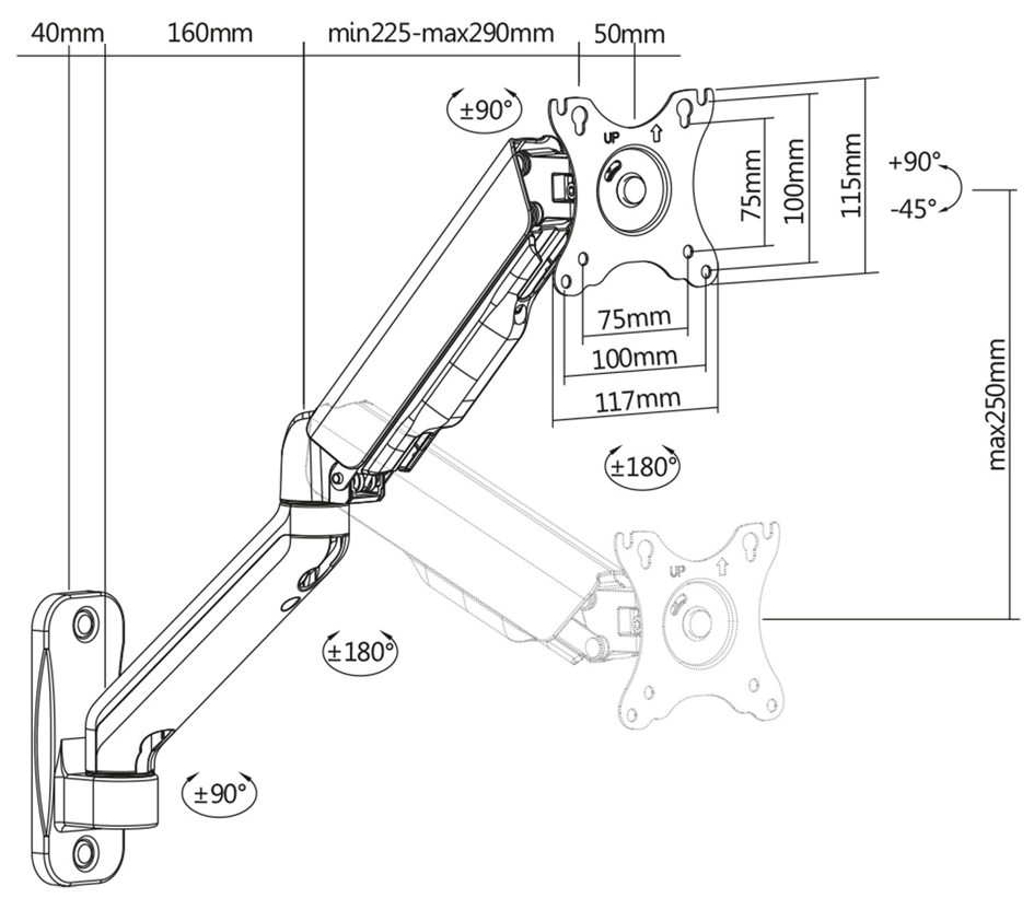 Croquis : dimensions