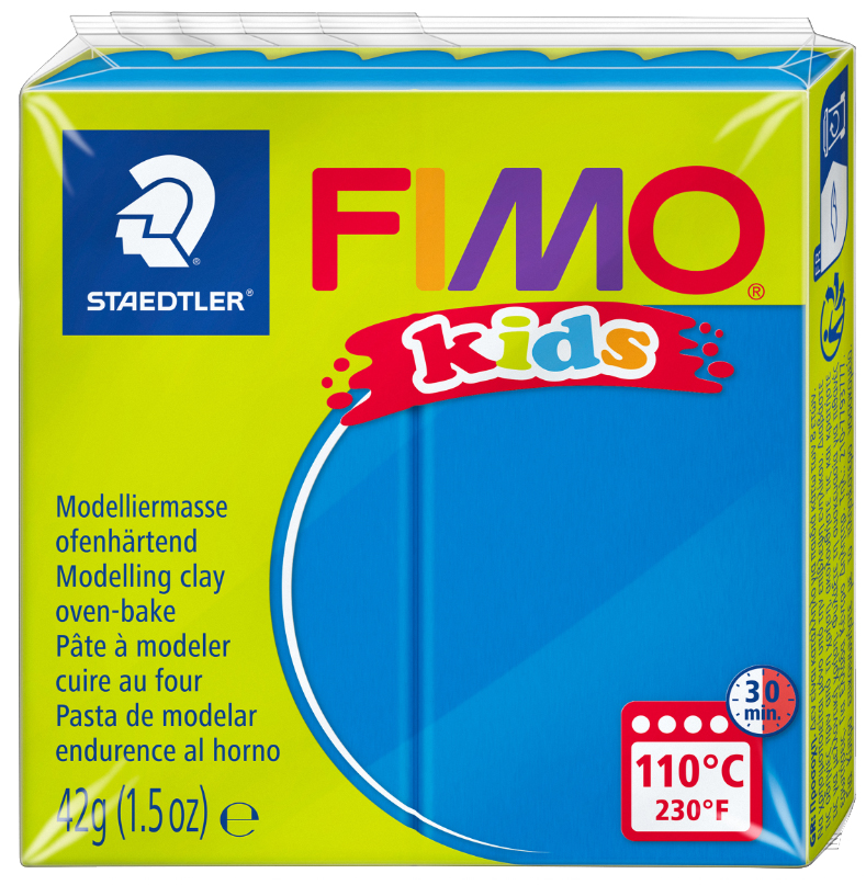 FIMO kids Pâte à modeler, à cuire au four, 42 g, bleu