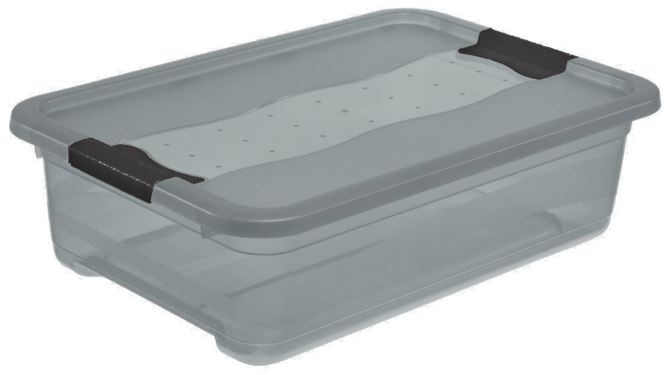 Visuel de référence : Boîte de rangement "cornelia", crystal-grey, 28 litres