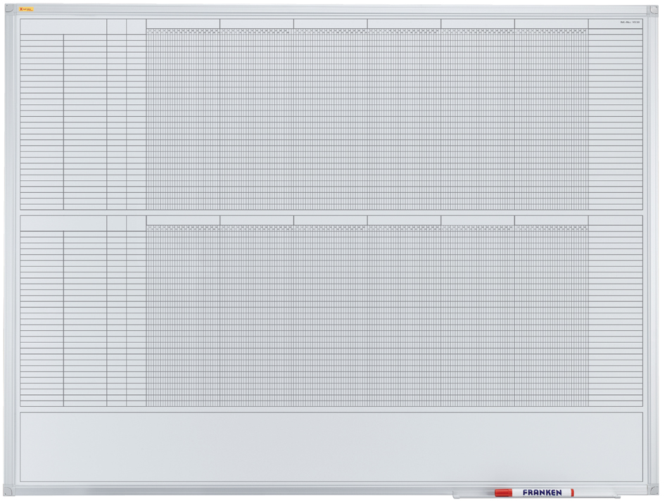 franken Tableau planning X-tra! Line, 12 mois, 1.200 x 900mm