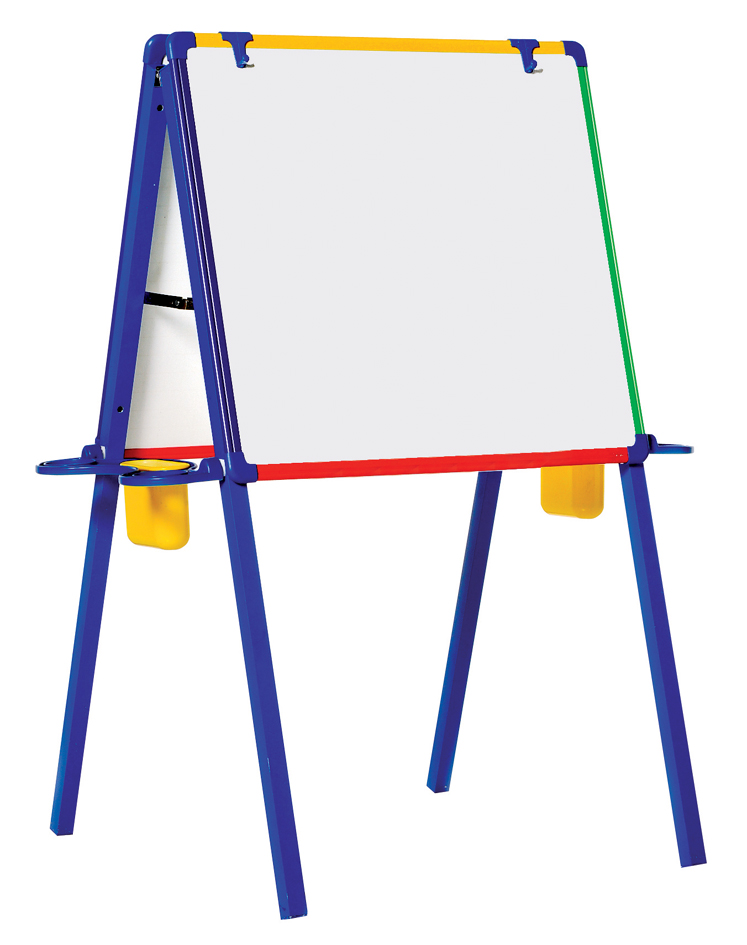 Bi-Office Tableau mural blanc pour enfants Schoolmate