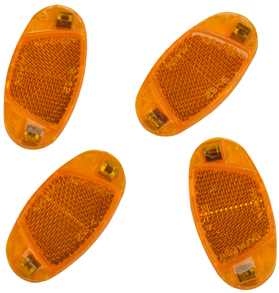 FISCHER Kit de réflecteurs pour rayons de vélo, orange