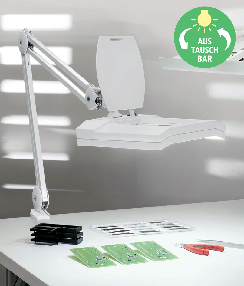Lampes loupe avec pince