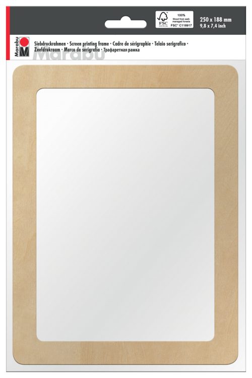 Marabu Cadre de sérigraphie (L)249 x (P)337 x (H)5 mm, bois