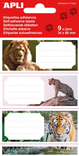 APLI kids Etiquettes pour livre 'jungle', 36 x 81 mm