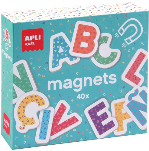 APLI kids Jeu de magnets 'ABC lettres', 40 magnets