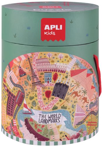 APLI kids Puzzle circulaire 'Les monuments', 48 pièces