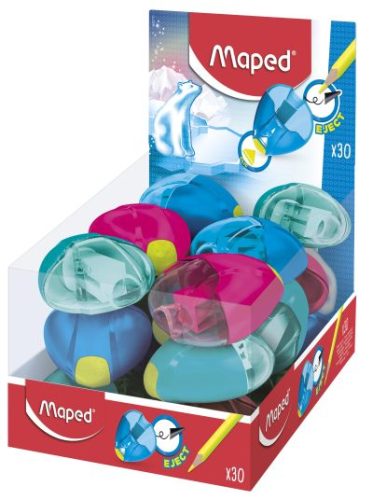 Maped Taille-crayon i-gloo Eject, assorti, présentoir de 30