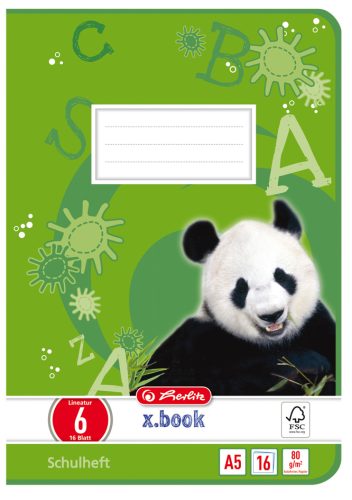 herlitz Cahier x.book, A5, linéature 10 / quadrillé