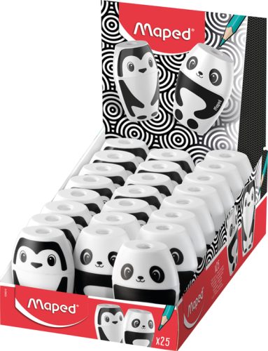Maped Taille-crayons FANCY, noir/blanc, présentoir de 25