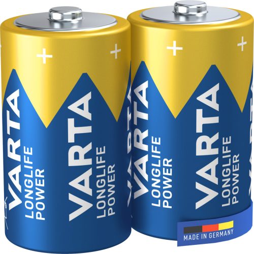 VARTA Pile alcaline Longlife Power, Mono (D/LR20), par 2