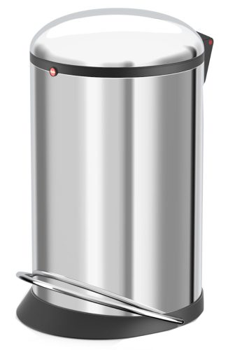 Hailo Poubelle à pédale Harmony M, 12L, tôle d'acier, argent