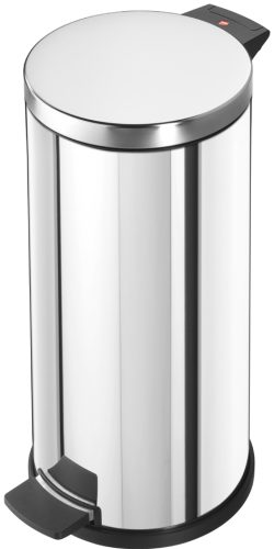 Hailo Poubelle à pédale Solid L, 18 litres, argent
