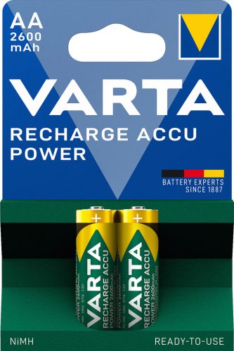 VARTA Pile NiMH 'Rechargeable Accu', Mignon (AA), 2 600 mAh