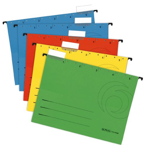 herlitz Dossiers suspendus UniReg easyorga, A4, ouvert coté