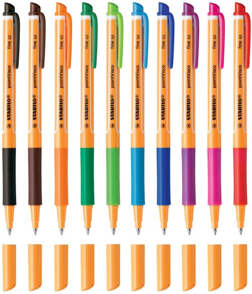 STABILO Stylo à encre gel pointVisco, orange
