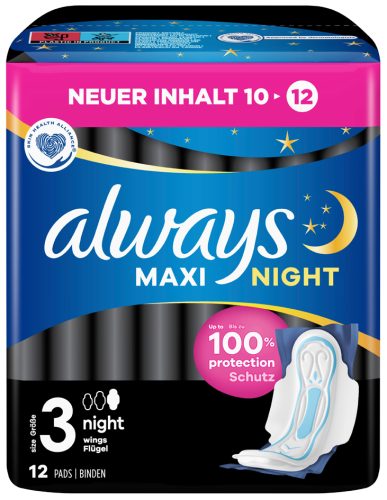 always maxi Serviette avec ailettes 10, taille 3