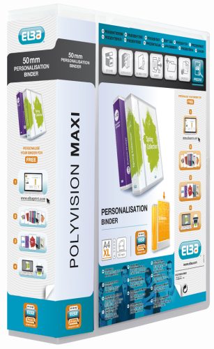 Oxford Classeur personnalisable POLYVISION Maxi, dos: 60 mm