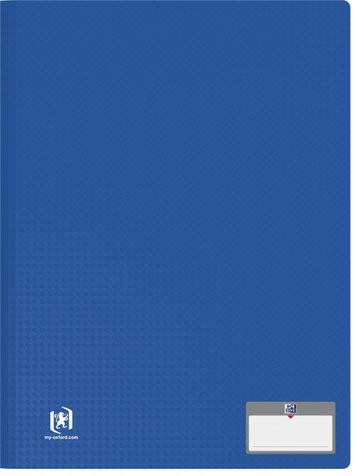 Oxford Protège-documents Memphis, A4, 30 pochettes, bleu