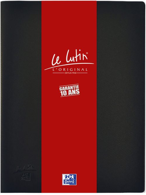 Oxford Protège-documents 'Le Lutin', A4, 10 pochettes, noir