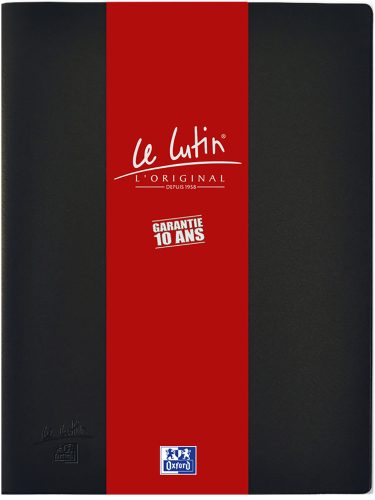 Oxford Protège-documents 'Le Lutin', A4, 30 pochettes, noir