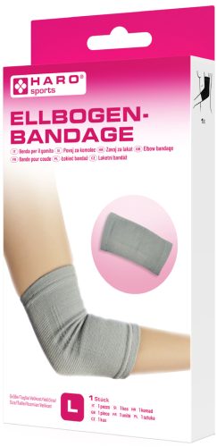 HARO Bandage sportif 'Coude', taille: L, gris