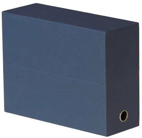 Oxford Boîte transfert toilée, format A4, bleu foncé