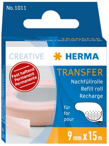 HERMA Rouleau adhésif Tranfer, anthracite, permanent, 15 m