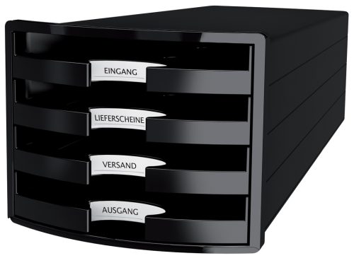 HAN Module de rangement IMPULS 2.0, 4 tiroirs ouverts, noir