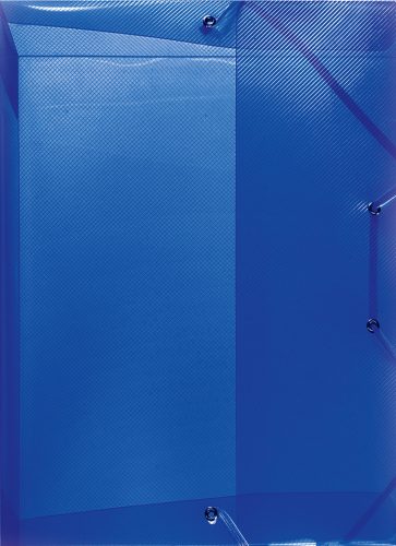herlitz Chemise de rangement, A4, en PP, bleu translucide