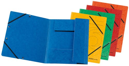 herlitz Chemise à élastiques easyorga, A4, bleu