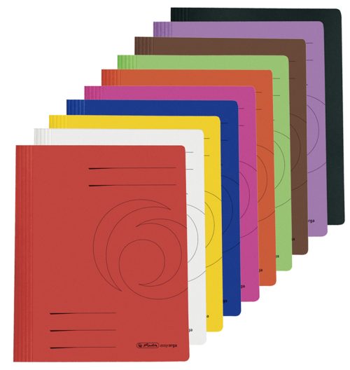 herlitz Chemise à lamelle easyorga, A4, carte lustrée