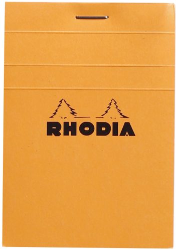 RHODIA Bloc agrafé No. 11, format A7, quadrillé 5x5, orange