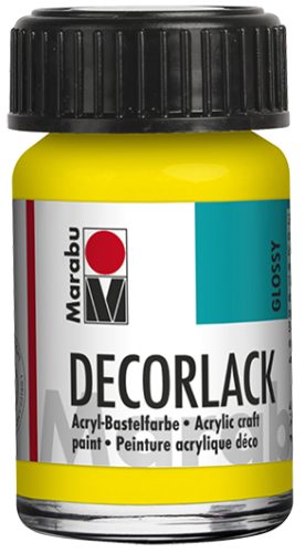 Marabu Vernis acrylique 'Decorlack', jaune, 15 ml