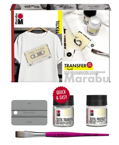 Marabu Kit de transfert textile 'Textil Transfer', 5 pièces