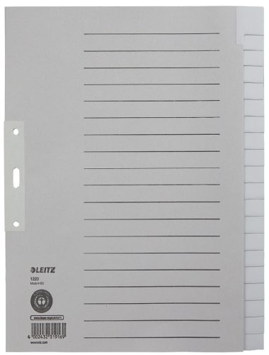 LEITZ Intercalaires en papier naturel, uni, A4 extra-large